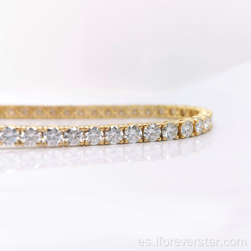 Pulsera de tenis Moissanite 925 Plata